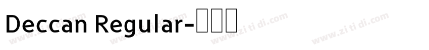 Deccan Regular字体转换